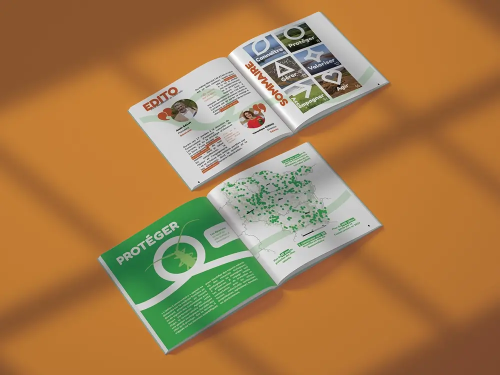 Intérieur du magazine présentation du CEN